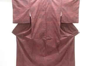 幾何学に華紋織り出し本場泥大島紬着物(5マルキ)